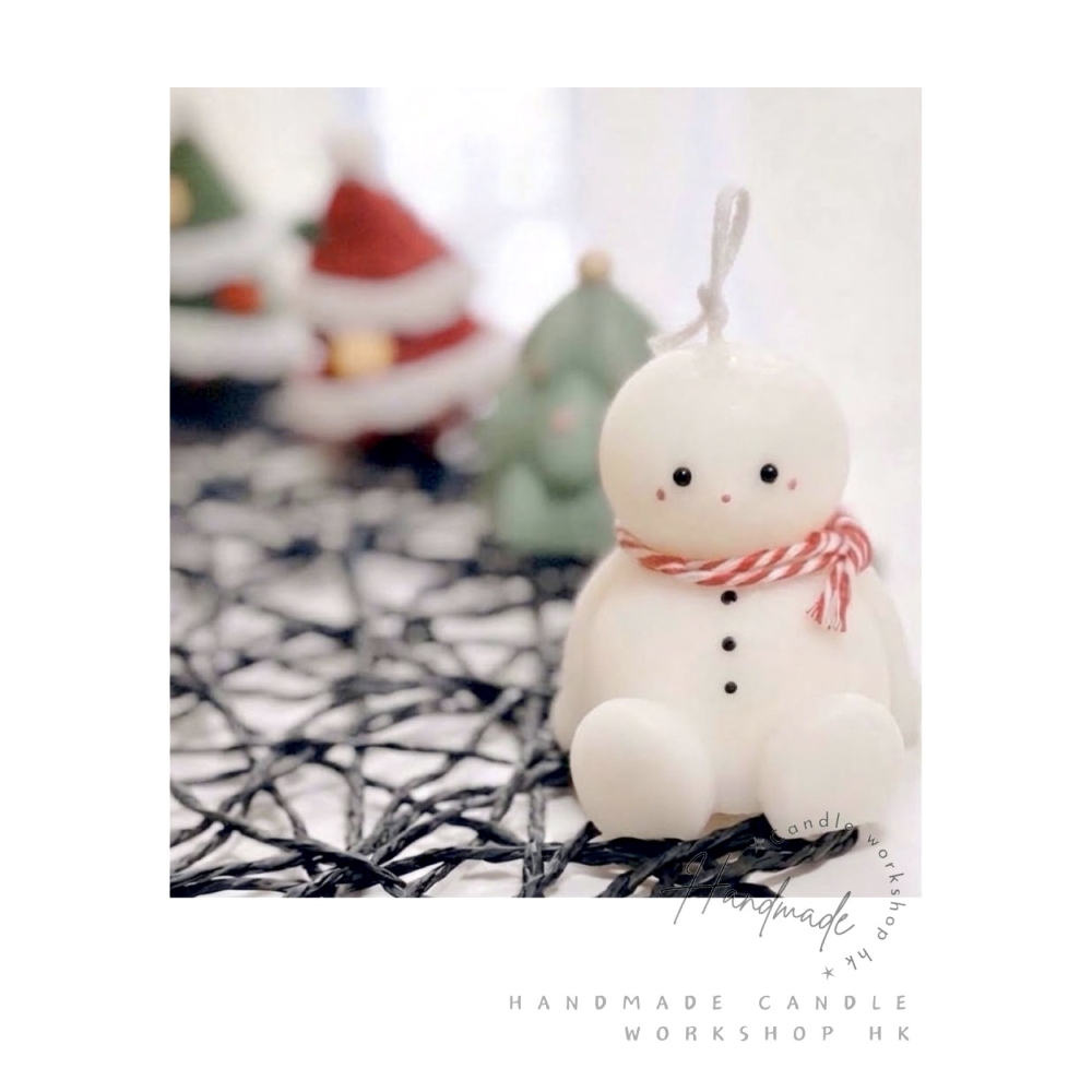 ☃️ 肥嘟嘟雪人香薰蠟燭 (連聖誕禮盒包裝)